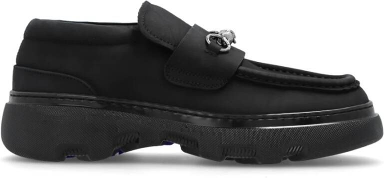 Burberry Versierde loafers Black Heren