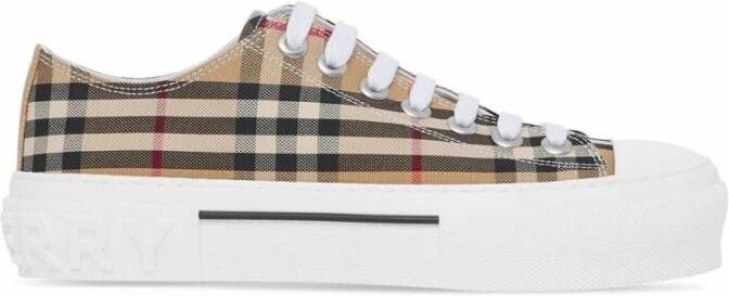 Burberry Vintage Check Lace Closure Rubber Sneakers Multicolor Dames