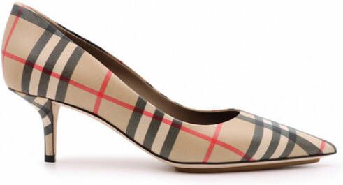 Burberry Vintage Check Pumps Beige Dames