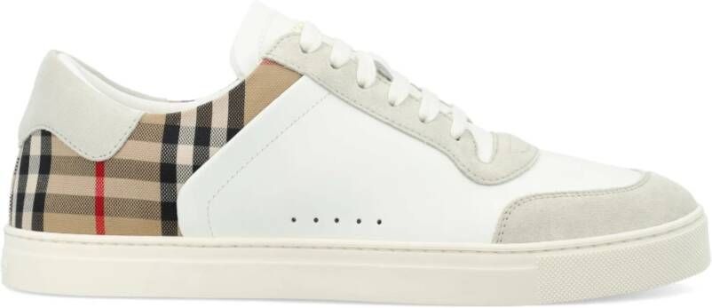 Burberry Vintage Check Sneakers Aw24 Beige Heren