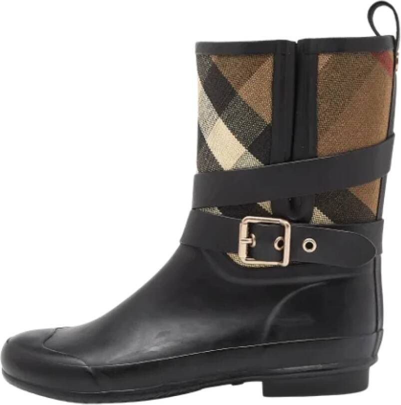 Burberry Vintage Pre-owned Canvas boots Multicolor Dames