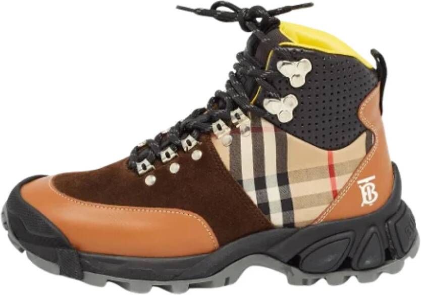 Burberry Vintage Pre-owned Canvas boots Multicolor Dames