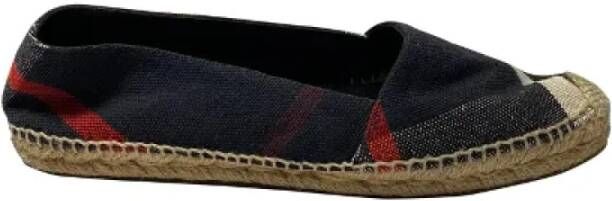 Burberry Vintage Pre-owned Canvas espadrilles Multicolor Dames