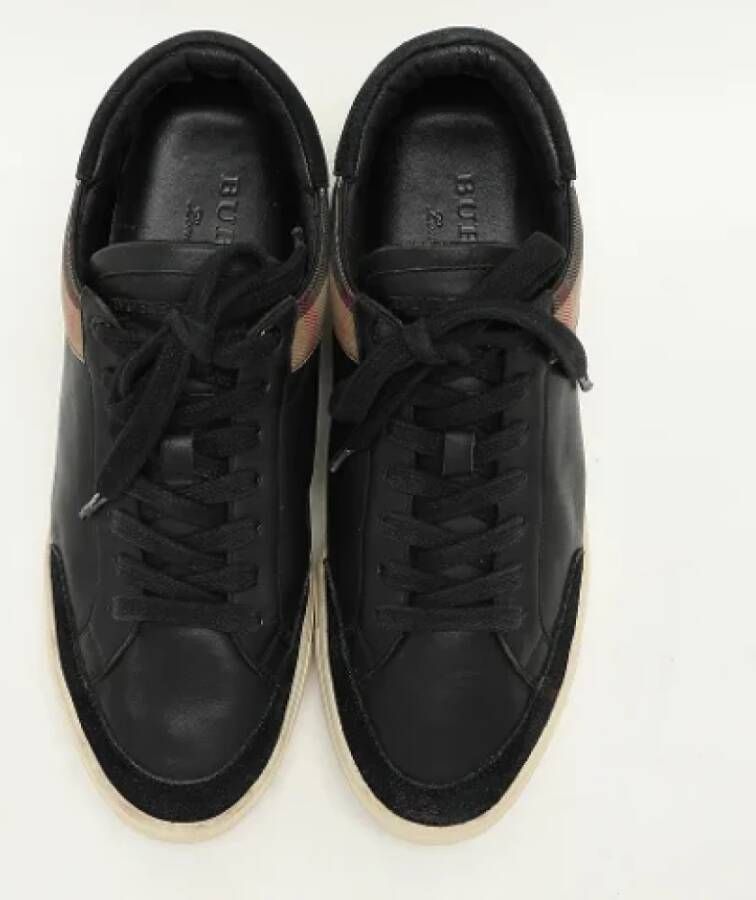 Burberry Vintage Pre-owned Canvas sneakers Black Heren