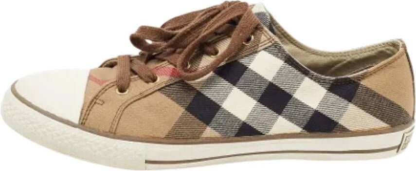 Burberry Vintage Pre-owned Canvas sneakers Multicolor Dames