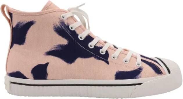 Burberry Vintage Pre-owned Canvas sneakers Pink Heren