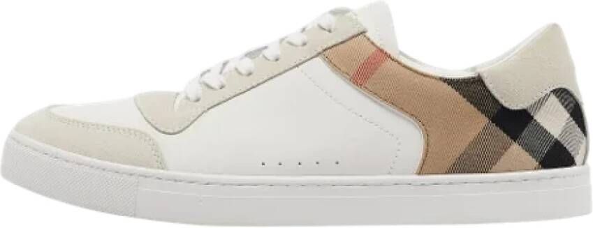 Burberry Vintage Pre-owned Canvas sneakers White Heren