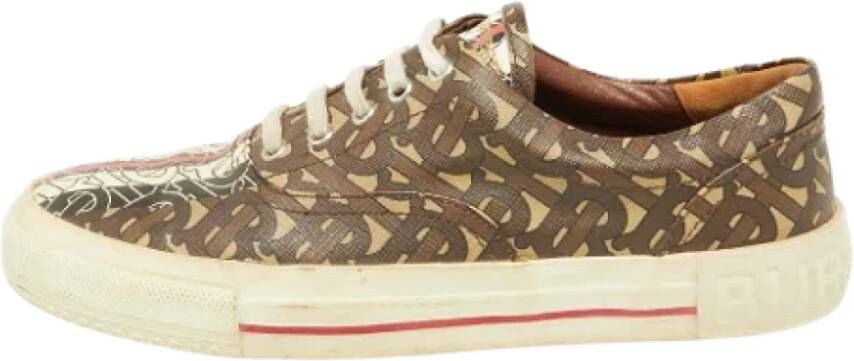 Burberry Vintage Pre-owned Coated canvas sneakers Multicolor Heren