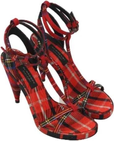 Burberry Vintage Pre-owned Fabric sandals Red Dames