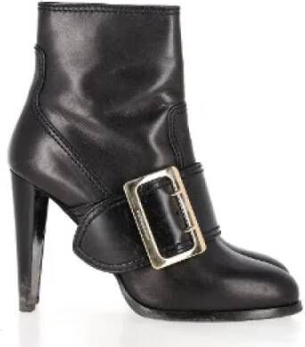 Burberry Vintage Pre-owned Leather boots Black Dames