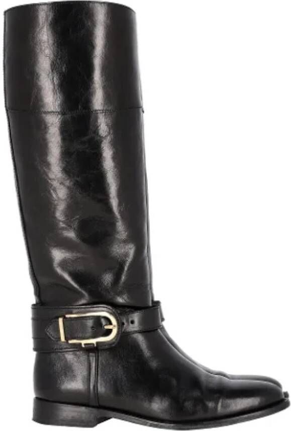 Burberry Vintage Pre-owned Leather boots Black Dames