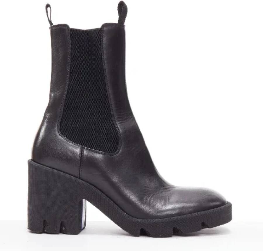 Burberry Vintage Pre-owned Leather boots Black Dames