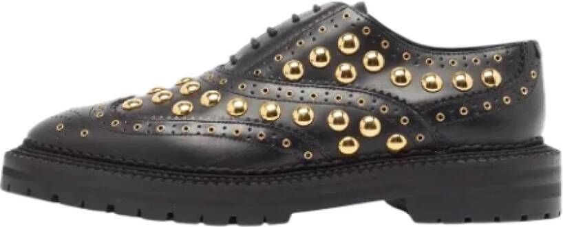 Burberry Vintage Pre-owned Leather flats Black Heren