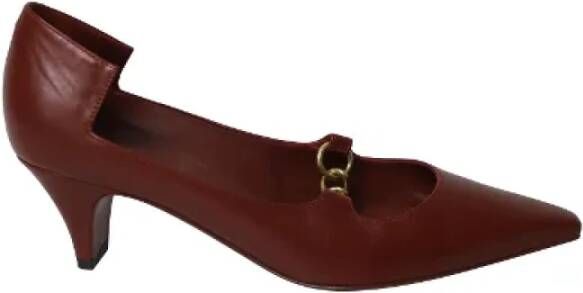 Burberry Vintage Pre-owned Leather heels Red Dames