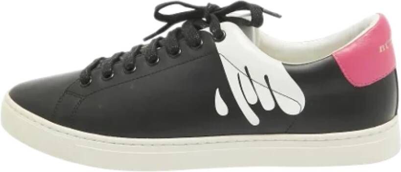 Burberry Vintage Pre-owned Leather sneakers Black Heren