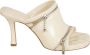 Burberry Witte Hak Peep Sandaal White Dames - Thumbnail 1