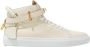 Buscemi Beige leren hoge sneakers met logo Beige Dames - Thumbnail 1