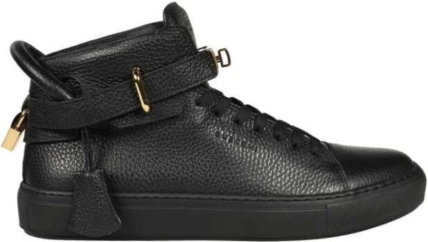 Buscemi Hoge leren sneakers Black Heren