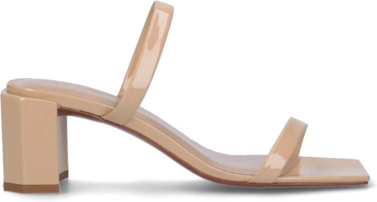 By FAR Heeled Mules Beige Dames