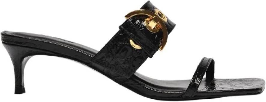 By FAR Leather sandals Black Dames