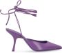 By FAR Leren Pointy-Toe Stiletto Pumps Purple Dames - Thumbnail 1