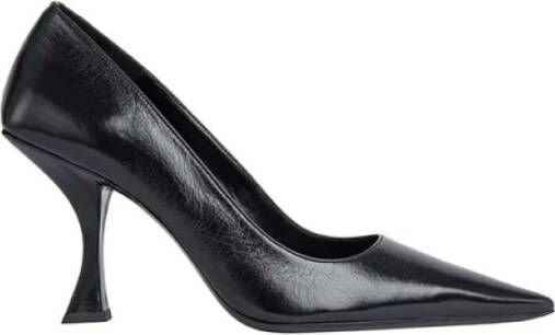 By FAR Zwarte Leren Beeldhouwhak Pumps Black Dames