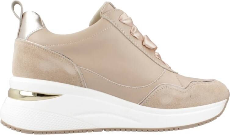 CafèNoir Hardloopschoenen met veters Beige Dames