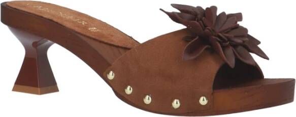 CafèNoir Slippers Brown Dames