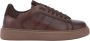 Calce Bruine Sneakers Rubberen Zool Brown Heren - Thumbnail 1