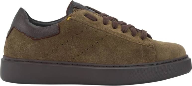 Calce Bruine Suède Hertenkop Sneakers Brown Heren