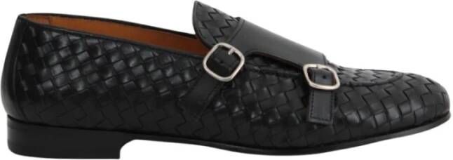 Calce Zwarte Geweven Loafers Black Heren