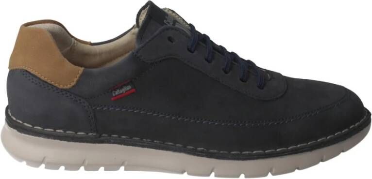 Callaghan Blauwe Suède Heren Casual Schoenen Blue Heren