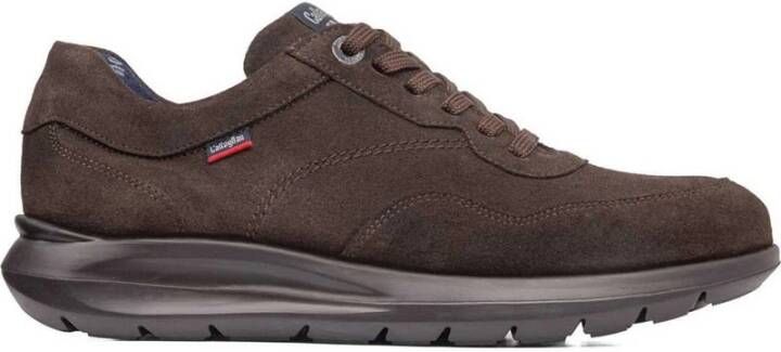 Callaghan Bruine suède sneakers met geheugeninzool Brown Heren