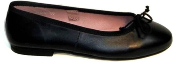 Callaghan Casual Zwarte Leren Ballet Flats Black Dames