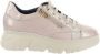 Callaghan Dames sneakers in lak met veters en rits Beige Dames - Thumbnail 5