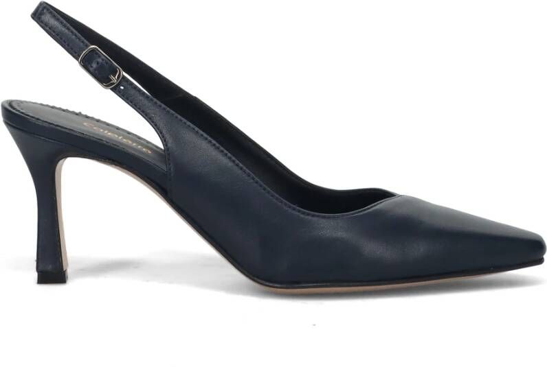 Calpierre Blauwe Hak Pumps Blue Dames