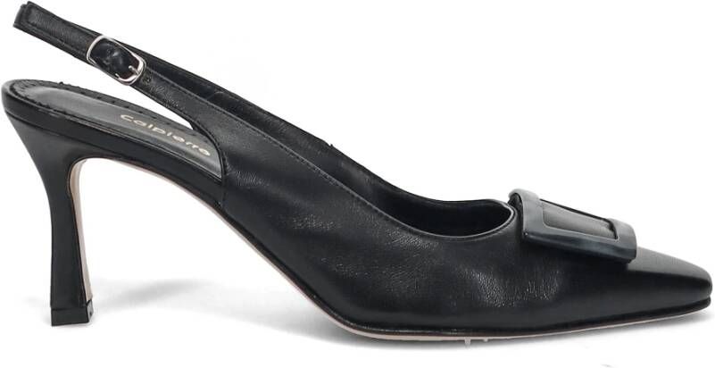 Calpierre Zwarte Hak Pumps Elegante Tijdloze Silhouet Black Dames