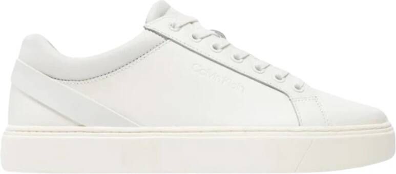 Calvin Klein Archief Streep Lage Top Sneakers White Heren