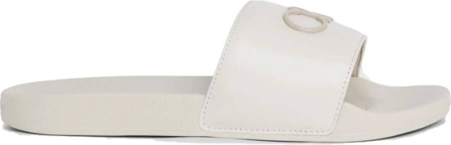 Calvin Klein Beige Flip Flops voor vrouwen Gray Dames