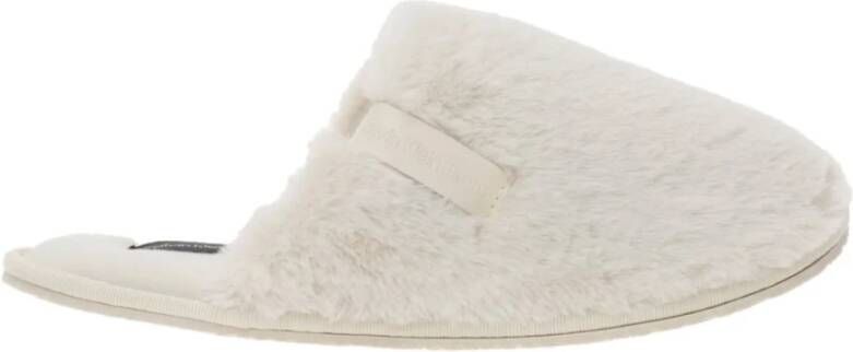 Calvin Klein Bont Pantoffels Beige Synthetische Instappers Beige Dames