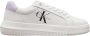 Calvin Klein Bright White Pastel Lilac Sneakers White Dames - Thumbnail 1