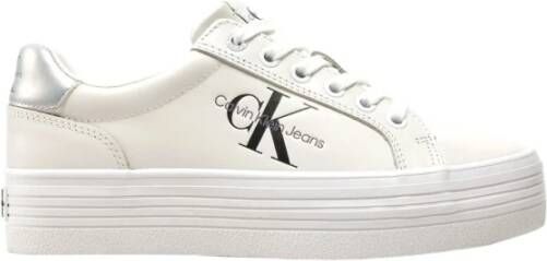 Calvin Klein Plateausneakers VULC FLATFORM LACEUP LTH vrijetijdsschoen halve schoen veterschoen met gepolsterde schacht