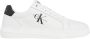 Calvin Klein Chunky Cupsole Mono Lederen Sneakers White Heren - Thumbnail 1