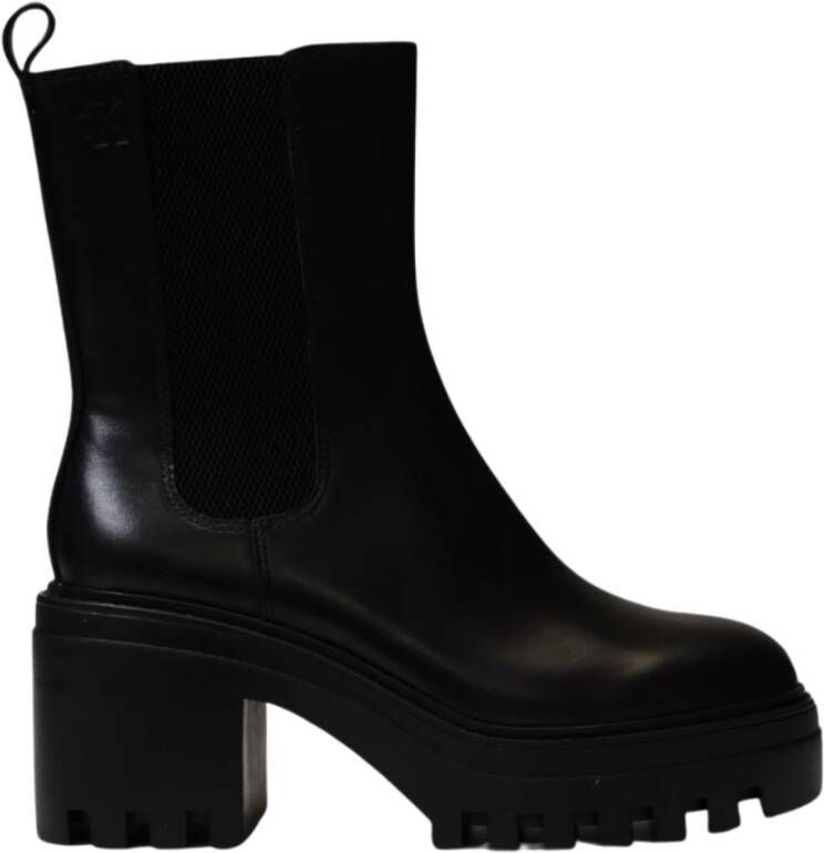 Calvin Klein Chunky Heeled Chelsea Laarzen Black Dames