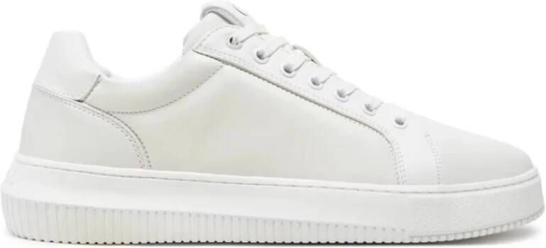 Calvin Klein Jeans Leren sneakers met labelprint model 'CHUNKY CUPSOLE CLEANLOW'