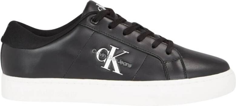 Calvin Klein Classic Cupsole Low Black-Bright White Sneakers Black Heren