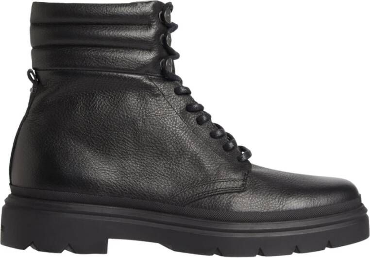 Calvin Klein combat boot pb lth Zwart Heren