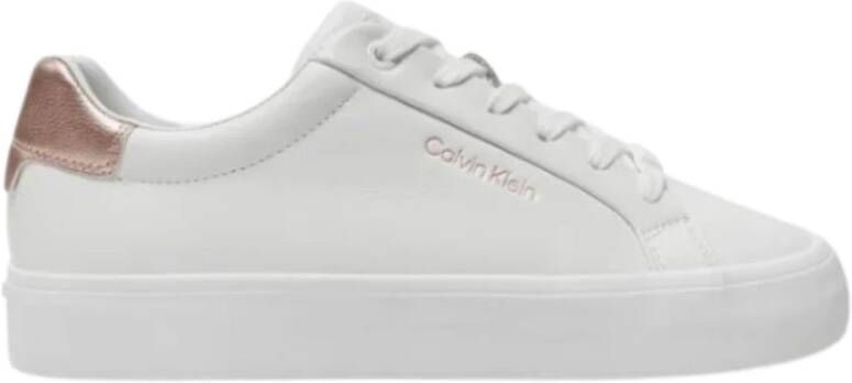 Calvin Klein Dames Lace-Up Sneakers White Dames