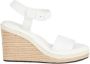 Calvin Klein Dames Sleehak Sandalen White Dames - Thumbnail 1