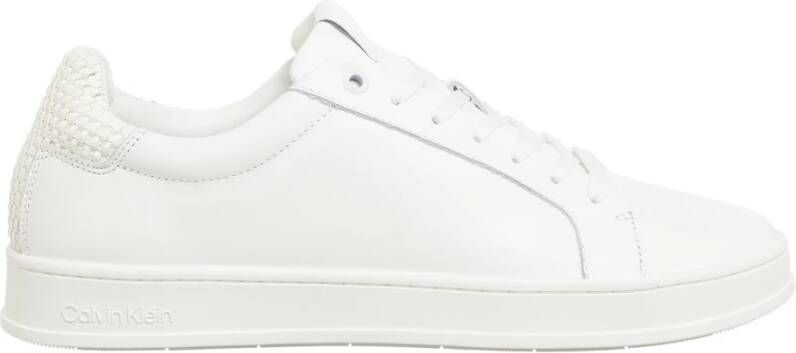 Calvin Klein Effen Vetersneakers White Heren